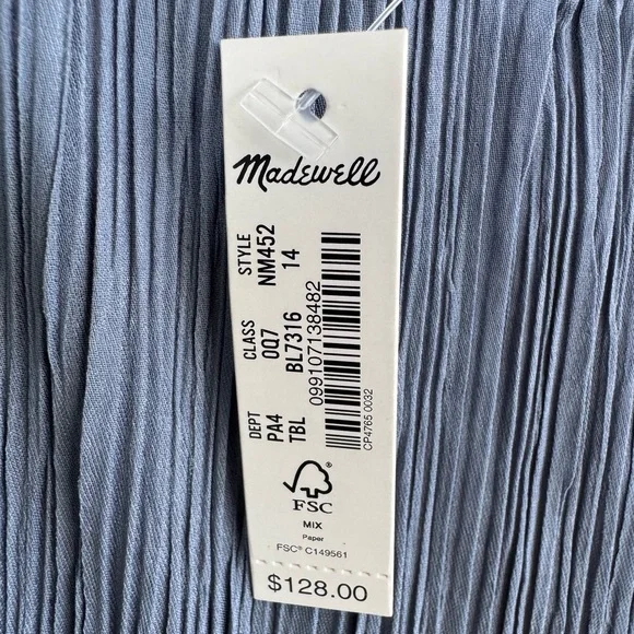 Madewell The Goldie Dress in Plissé - Picture 11 of 14